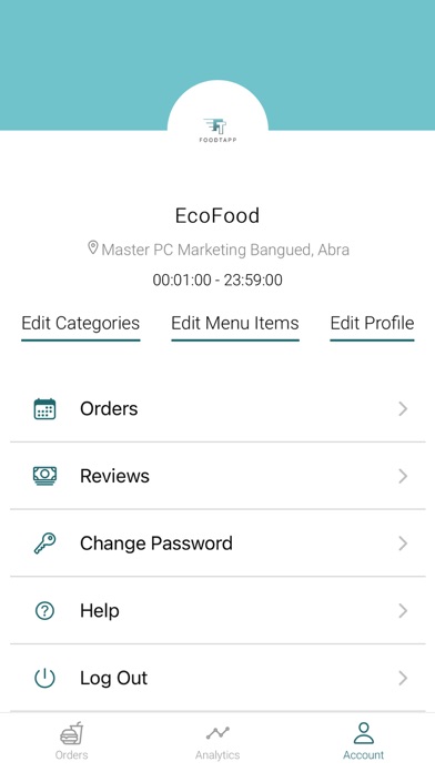 FoodTapp PH Partner App Screenshot