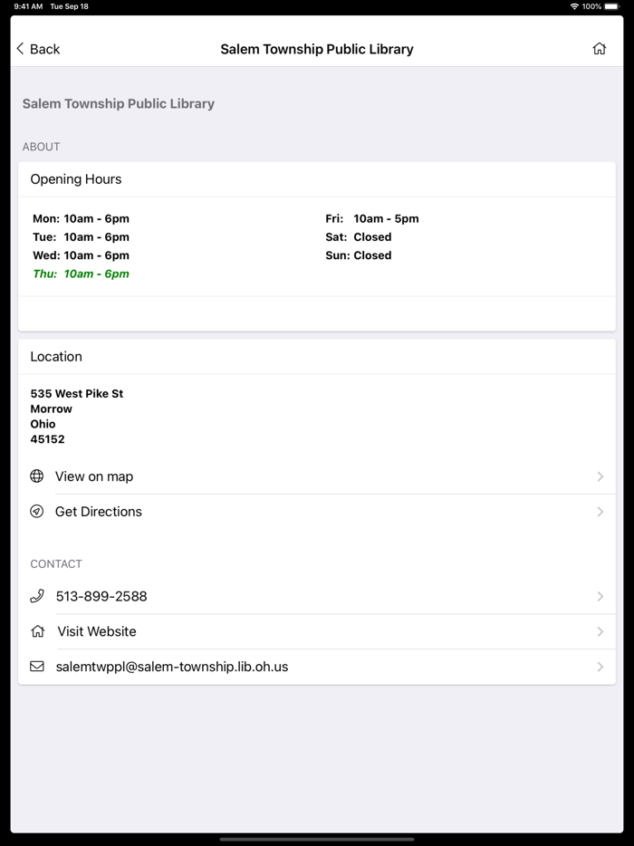 Salem Township Public Library