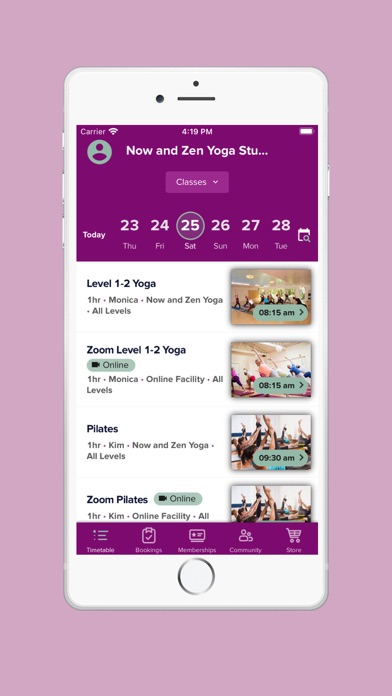 Now and Zen Yoga Screenshot