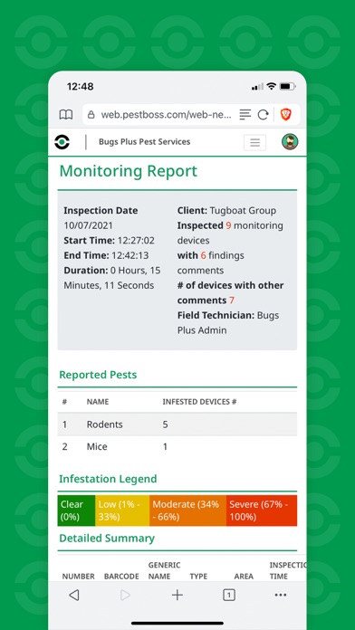 Pest Boss Mobile Screenshot