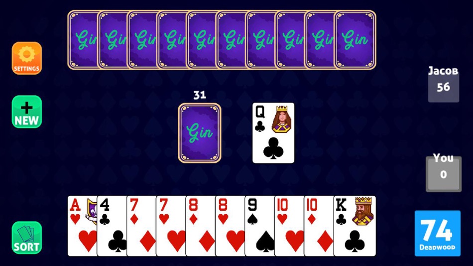 #1. Gin Rummy Offline Plus (iOS) 由: Yumm One