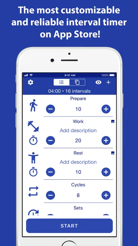 Tabata Timer: Interval Timer. screenshot 1 of 9