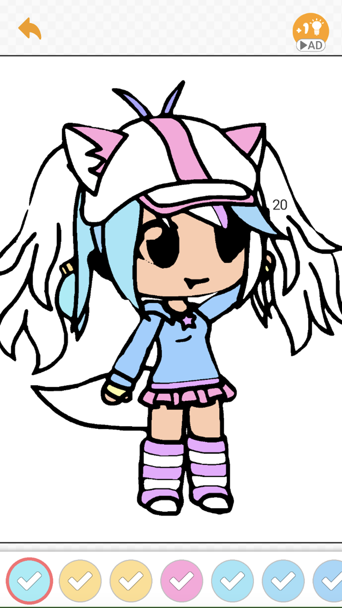 Princess Gacha ARTS Coloring