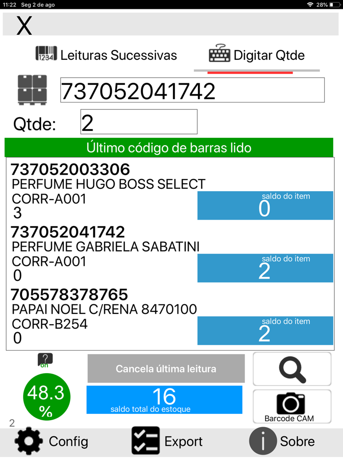 Inv2A - Estoque e Conferência
