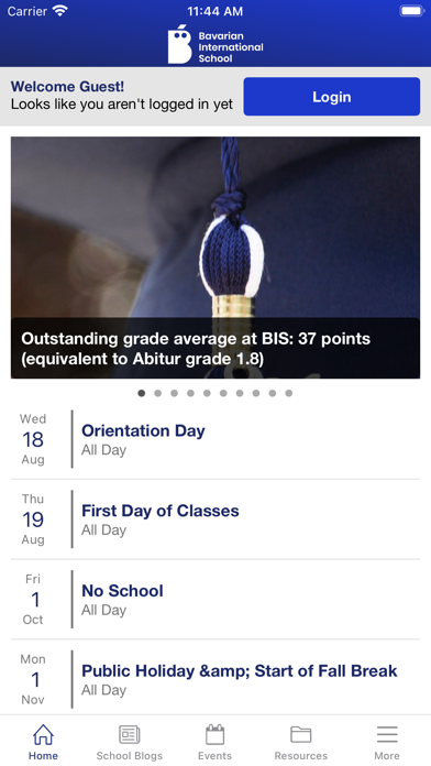 Bavarian International School Screenshot