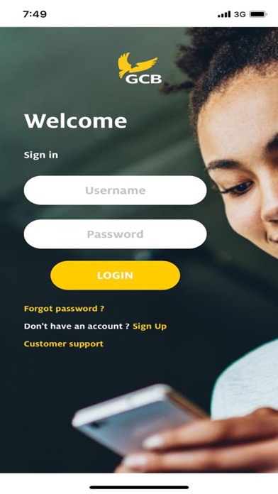 Screenshot #1 pour GCB Bank Mobile App