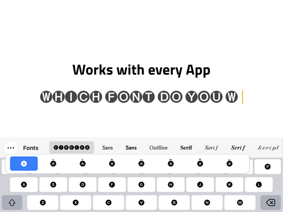 Fonts keyboard - for iPhones iPad screenshot 1 - Utilities app