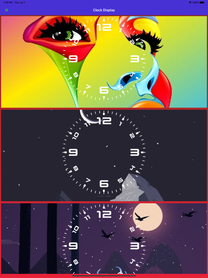 OLEDX Analog BigClock-Pendulum