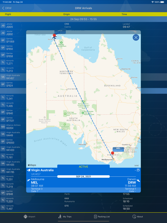 Screenshot #6 pour Darwin Airport (DRW) + Radar