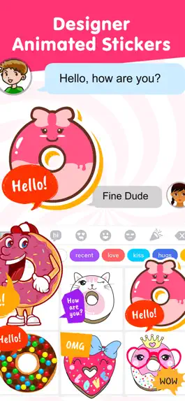Game screenshot Animated Funny Donut Stickers hack