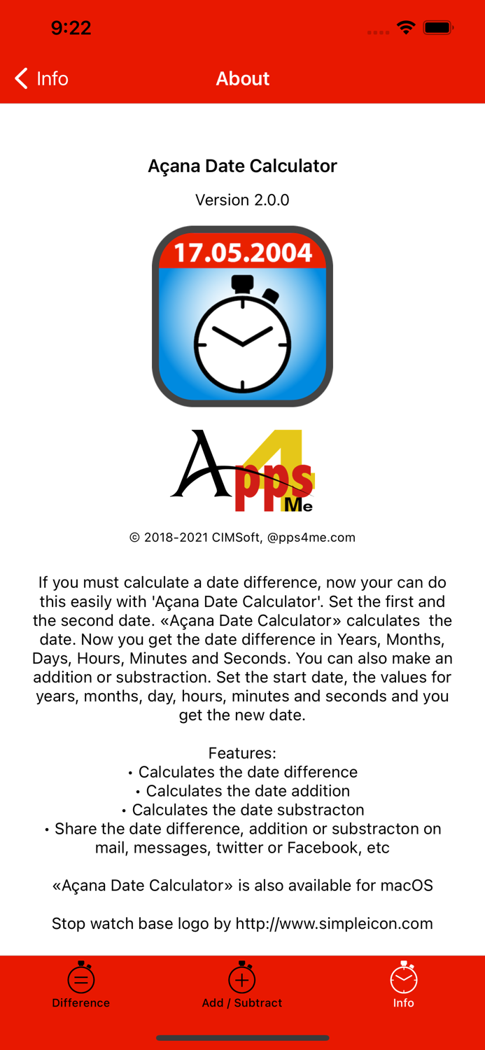 Acana Date Calculator