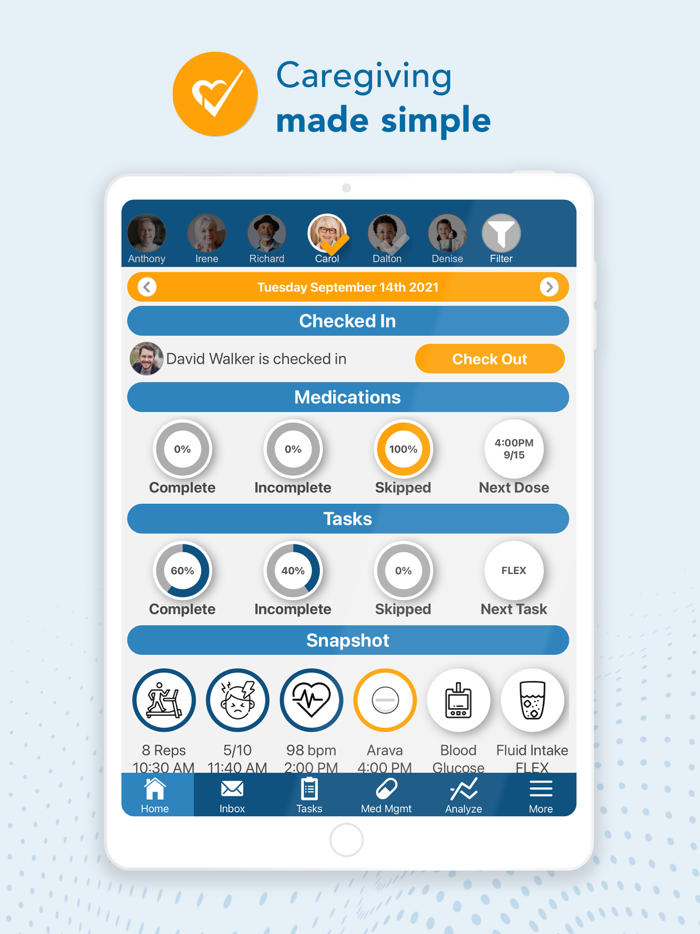 VerifyCare  Caregiving App