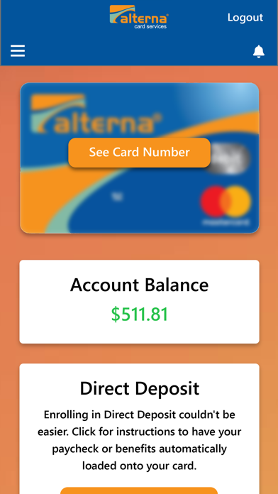 AlternaCard Mobile Screenshot