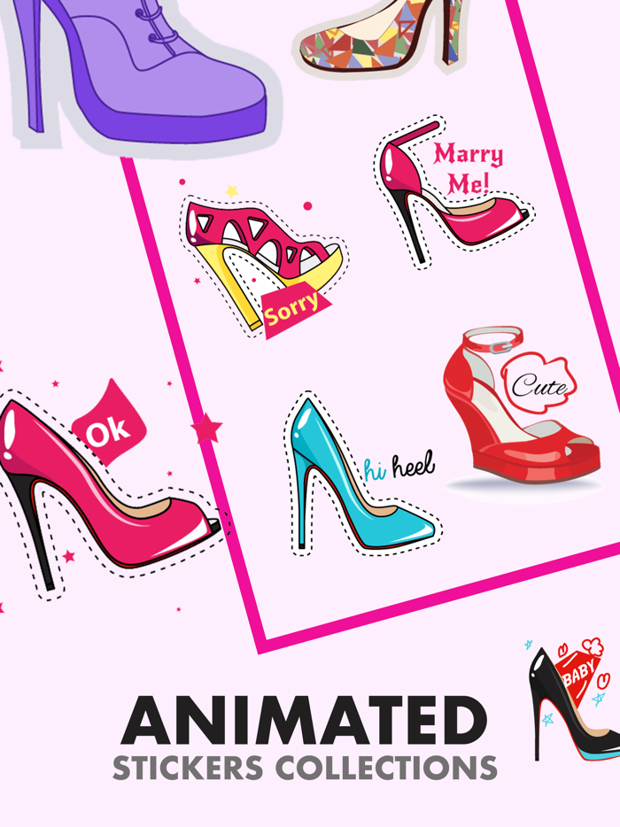 Animated HIGH HEEL Stickers