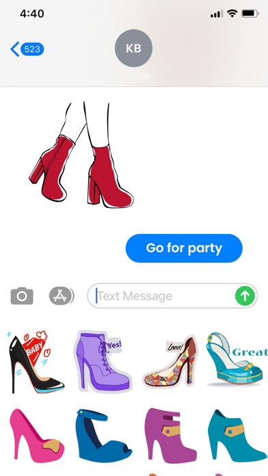 Animated Fashion Heel Stikcers Screenshot