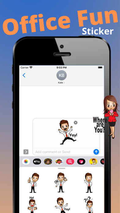 Office Fun Sticker Screenshot