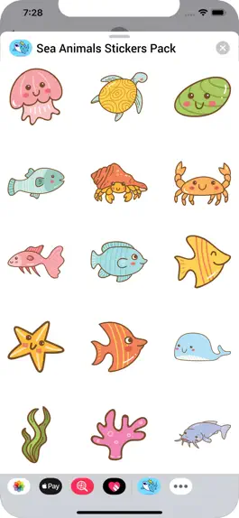 Game screenshot Sea Animals Stickers Pack apk