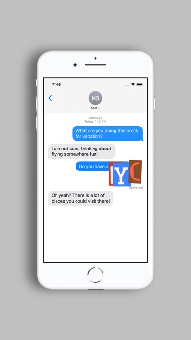 Letter Cutout Stickers Screenshot
