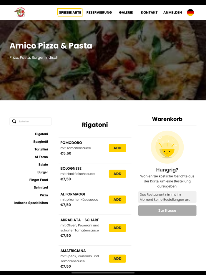 Amico Pizza and Pasta