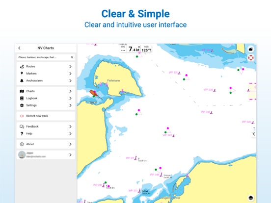 NV Charts GPS Navigation AIS iPad app afbeelding 10