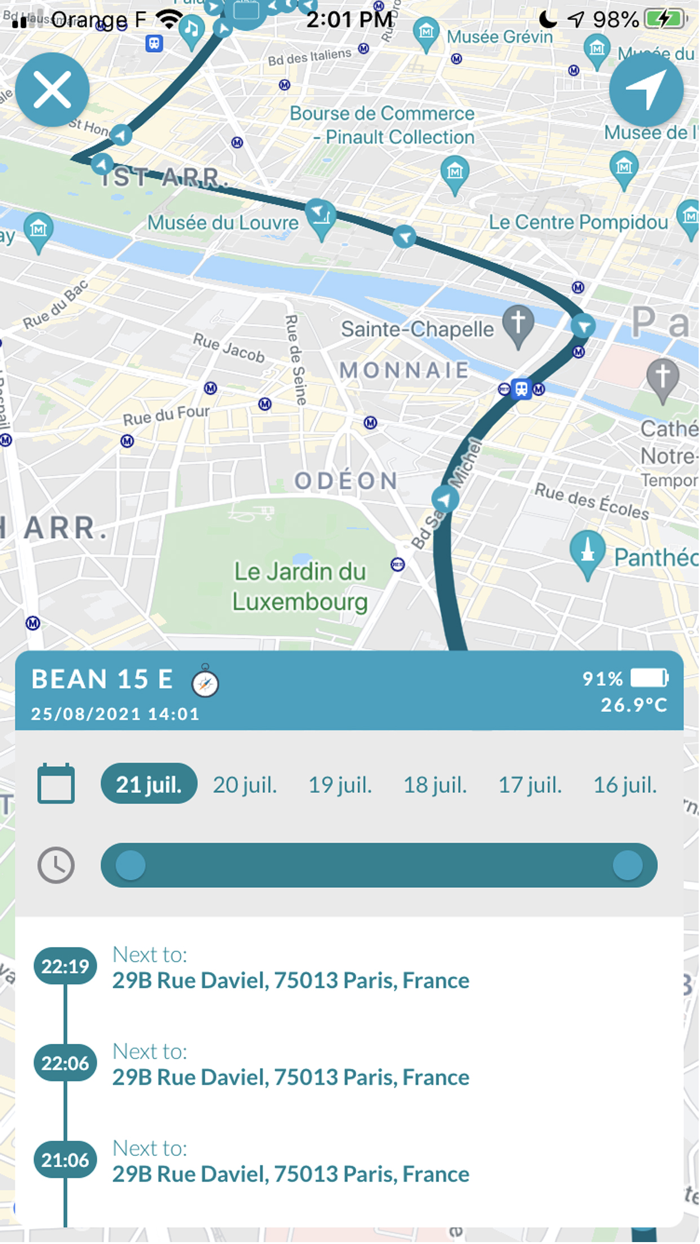 Abeeway WiFi-GPS tracking