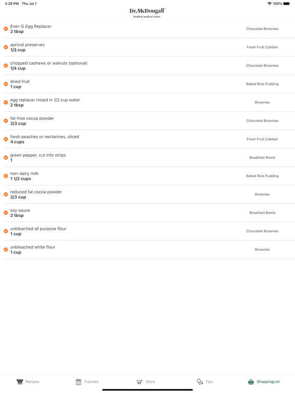 Dr. McDougall Mobile Cookbook iPad app afbeelding 6