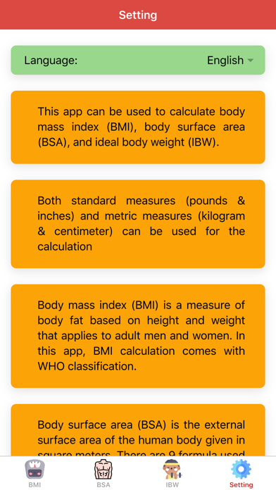 Body Calculator Pro Screenshot