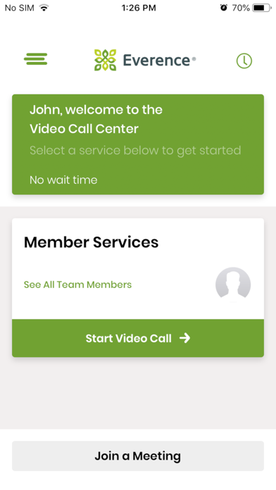 Everence FCU Video Banking Screenshot