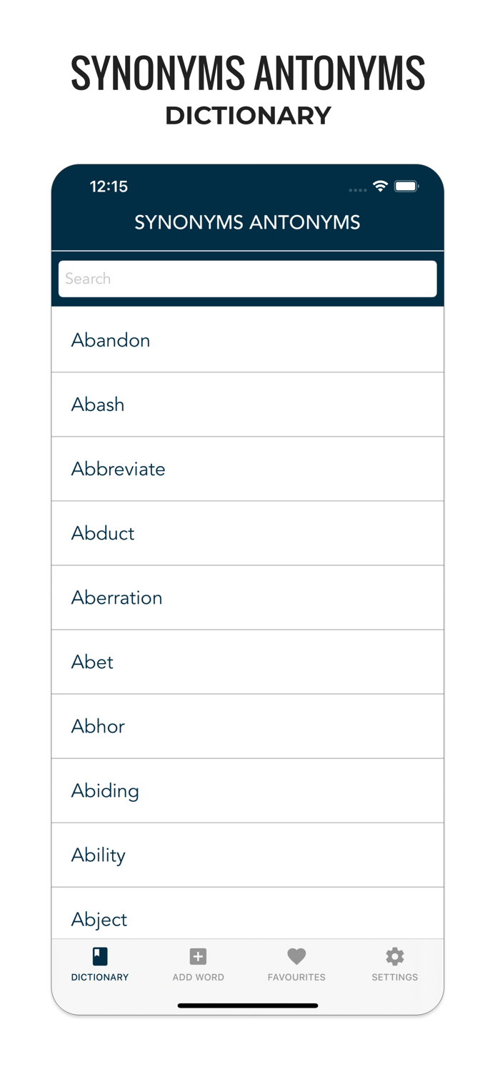 Synonyms Antonyms Dictionary