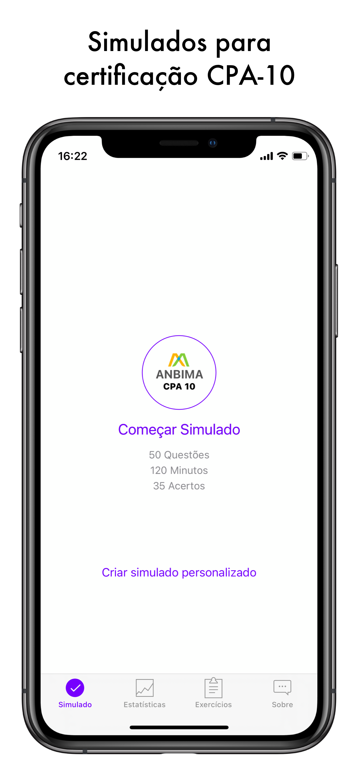 Simulados CPA 10  Certificação