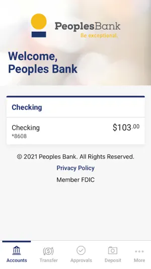 Peoples Bank NC Mobile screenshot 3
