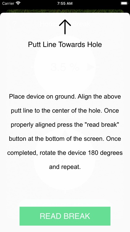 Percent Slope: Golf Green Read