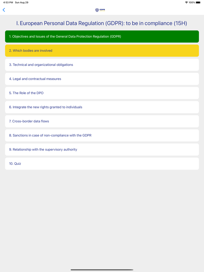 EDU DAPRO Privacy Knowledge