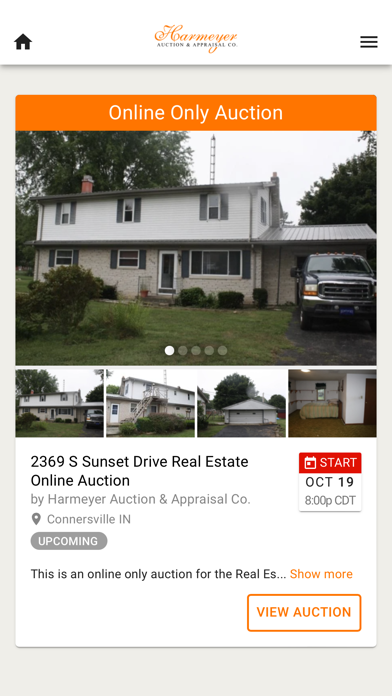 Harmeyer Auction & Appraisal Screenshot