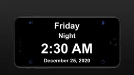 showtime simple clock display iphone screenshot 1
