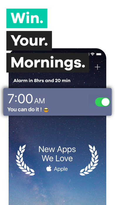 Screenshot #1 for Kiwake: smart alarm clock