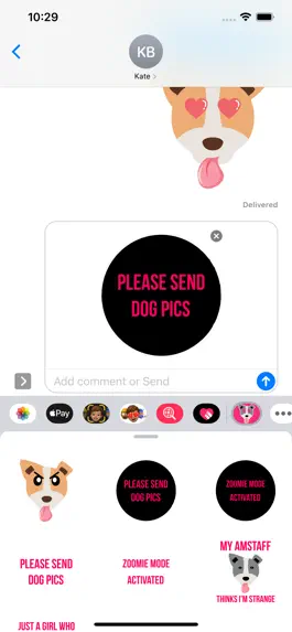 Game screenshot Staffy Terrier Dog Stickers apk