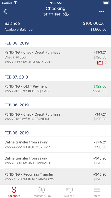 tnecu Mobile Banking Screenshot