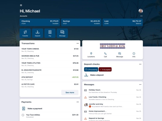 YOURFNB iPad screenshot 1 - Finance app