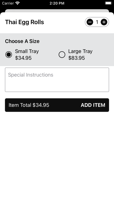 Thai Satay Restaurant Screenshot