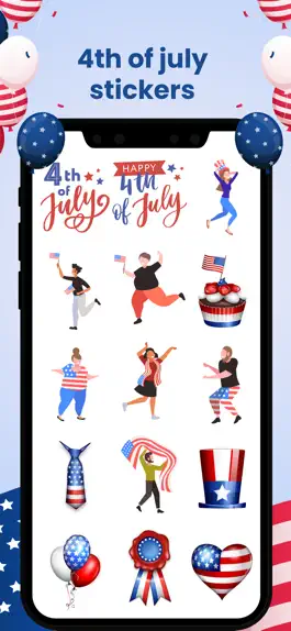 Game screenshot 4th July Stickers hack