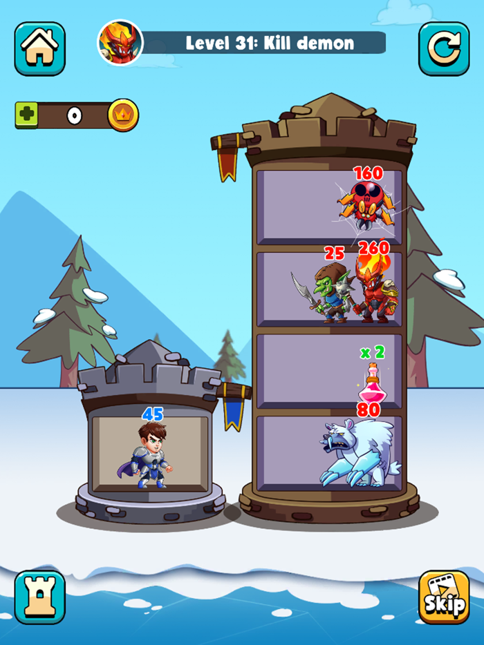 Hero Tower War - Merge Puzzle