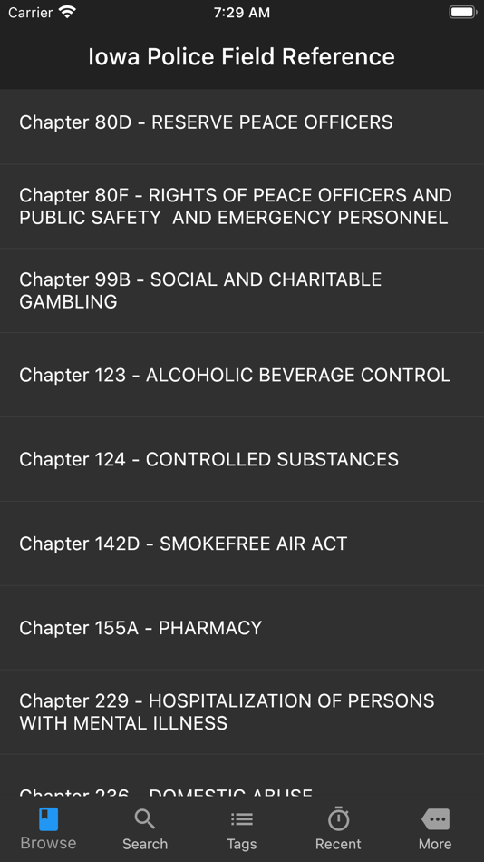 #1. Iowa Police Field Reference (iOS) By: Josh Lefler