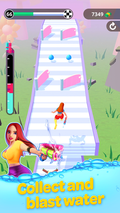 Screenshot #1 pour Squirt Gun Girl: Garden Runner