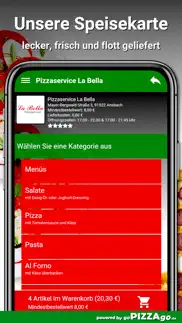 pizzaservice la bella ansbach iphone screenshot 4