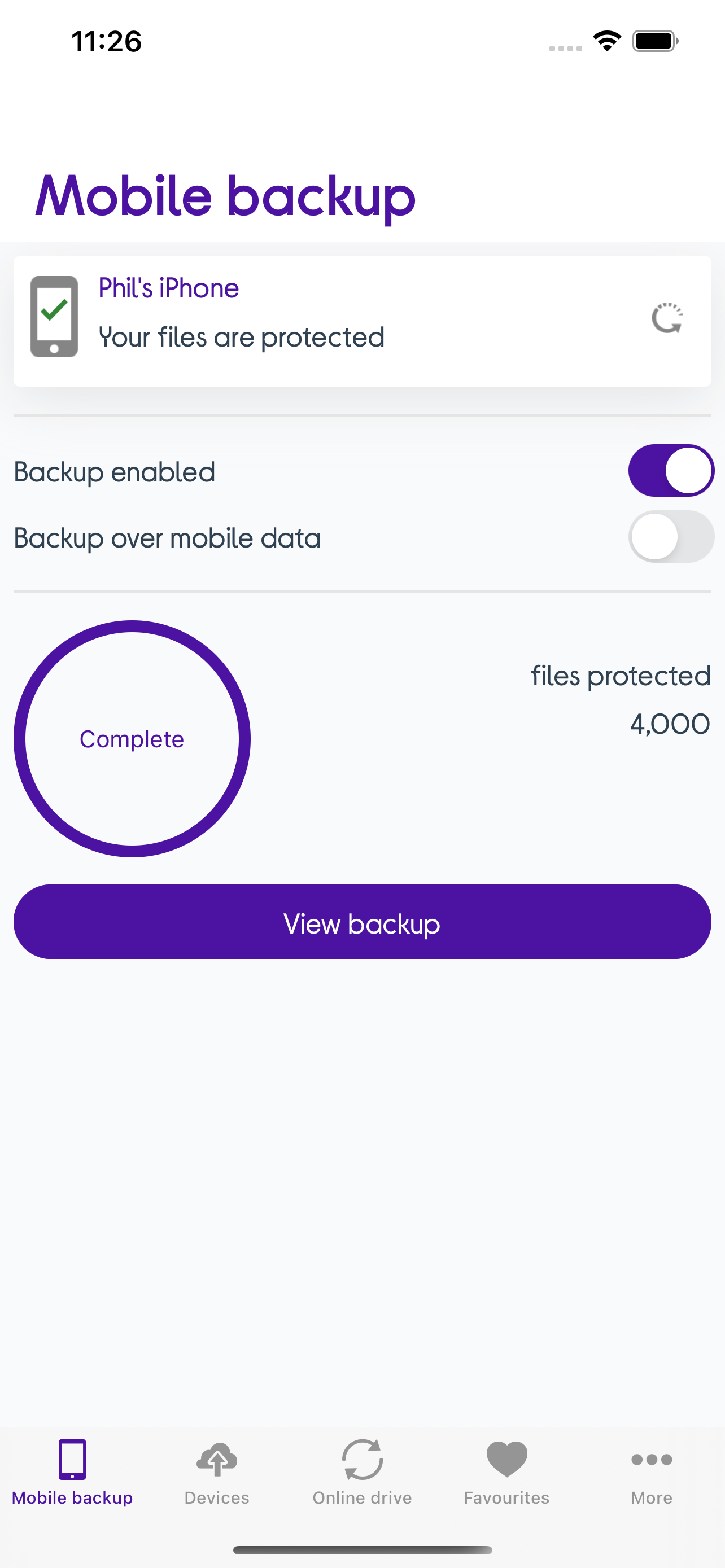 Currys Cloud Backup