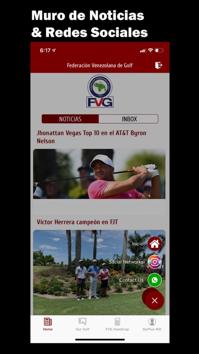 Venezuela Golf Federation Screenshot