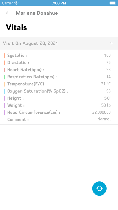 Dr.Pad: Patient Medical Record Screenshot