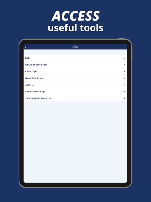 Virgin Islands SBDC iPad screenshot 5 - Business app