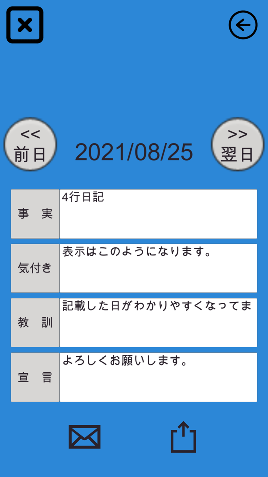 #2. 4行日記 (iOS) 由: Kazuya Tadano